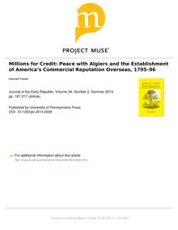 thumnail for Farber Hannah - Millions for Credit - Journal of the Early Republic Summer 2014.pdf