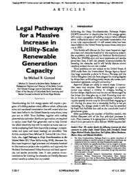 thumnail for Legal-Pathways-for-a-Massive-Increase-in-Utility-Scale-Renewable-Generation-Capacity.pdf
