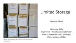 thumnail for Slides Limited Storage Riedel 13-oct-21.pdf