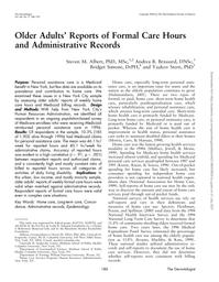thumnail for Albert et al. - 2004 - Older Adults' Reports of Formal Care Hours and Adm.pdf