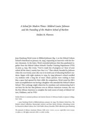 thumnail for A School for Modern Times- Mildred Louise Johnson and the Funding of The Modern School in Harlem.pdf