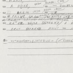 Eastern questionnaire, answ...