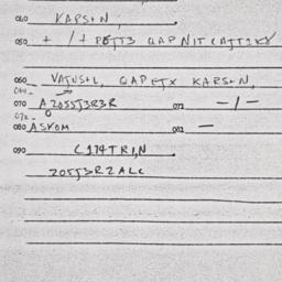 Eastern questionnaire, answ...
