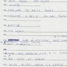 Eastern questionnaire, answ...