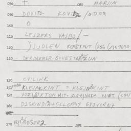 Eastern questionnaire, answ...