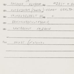 Eastern questionnaire, answ...