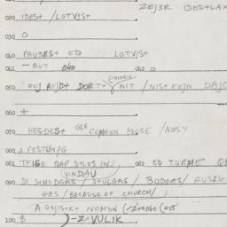 Eastern questionnaire, answ...