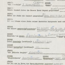 Western questionnaire, answ...