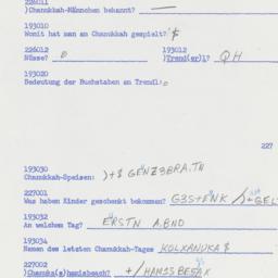 Western questionnaire, answ...