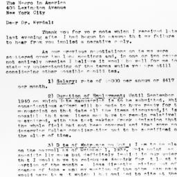 Letter from Herbert Somers ...