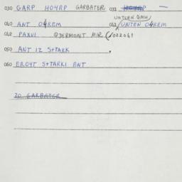 Eastern questionnaire, answ...
