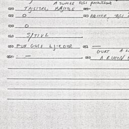 Eastern questionnaire, answ...