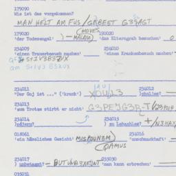 Western questionnaire, answ...