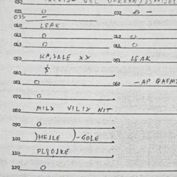 Eastern questionnaire, answ...