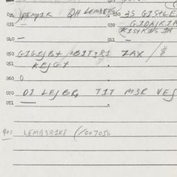 Eastern questionnaire, answ...