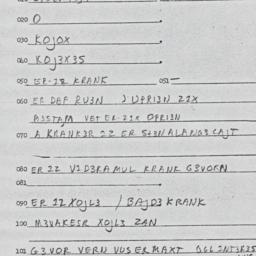 Eastern questionnaire, answ...
