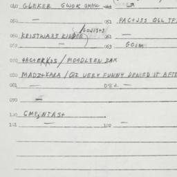 Eastern questionnaire, answ...