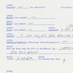 Western questionnaire, answ...
