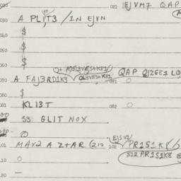 Eastern questionnaire, answ...