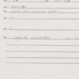 Eastern questionnaire, answ...