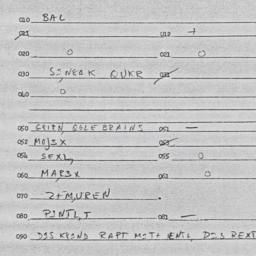 Eastern questionnaire, answ...
