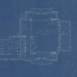 Kitchen, hall floor plan