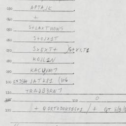 Eastern questionnaire, answ...
