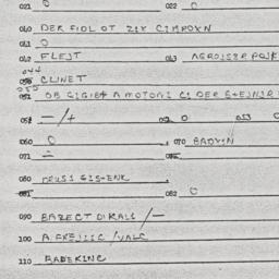 Eastern questionnaire, answ...