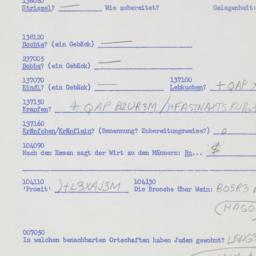 Western questionnaire, answ...