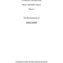 Oral history interview with...