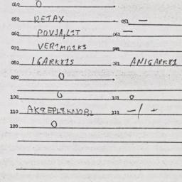 Eastern questionnaire, answ...