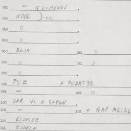 Eastern questionnaire, answ...
