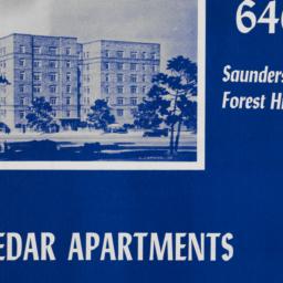 Cedar Apartments, 6400 Saun...