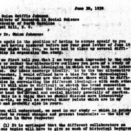 Letter from Gunnar Myrdal t...