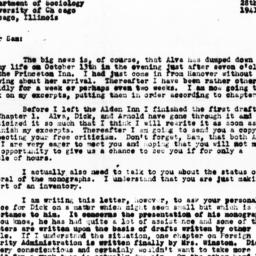 Letter from Gunnar Myrdal t...