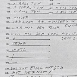 Eastern questionnaire, answ...