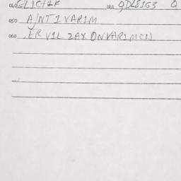 Eastern questionnaire, answ...