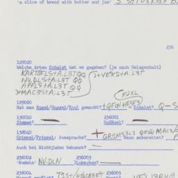 Western questionnaire, answ...