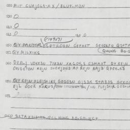 Eastern questionnaire, answ...
