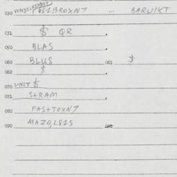 Eastern questionnaire, answ...