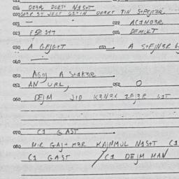Eastern questionnaire, answ...