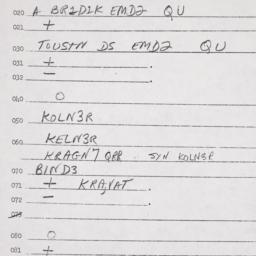 Eastern questionnaire, answ...
