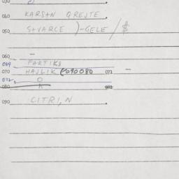Eastern questionnaire, answ...