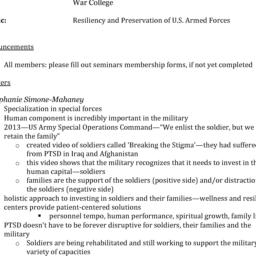 Minutes, 2014-01-28. Defens...