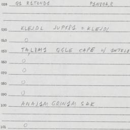 Eastern questionnaire, answ...
