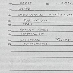 Eastern questionnaire, answ...