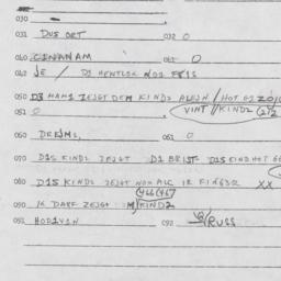 Eastern questionnaire, answ...