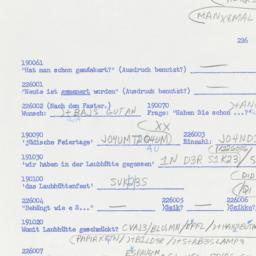 Western questionnaire, answ...