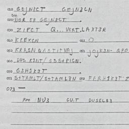 Eastern questionnaire, answ...
