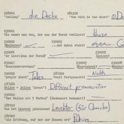 Western questionnaire, answ...